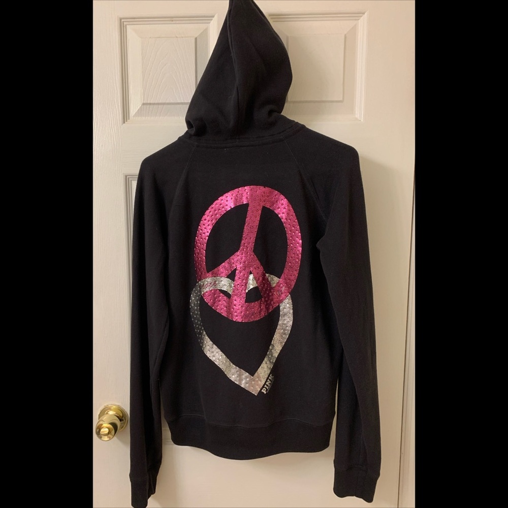 Victoria’s Secret Black Zip Up Hoodie